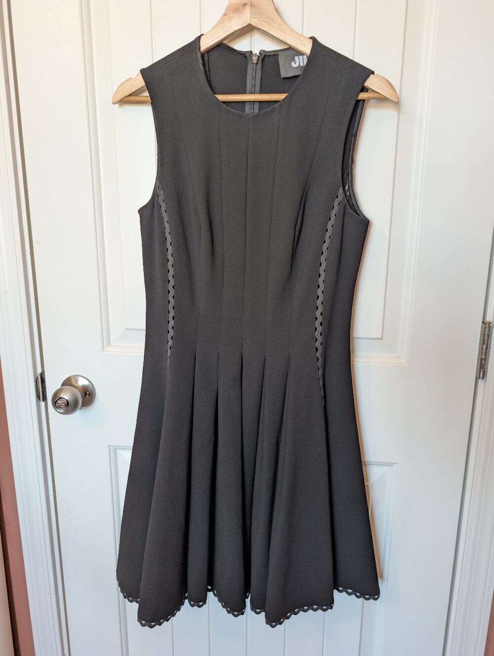 Jill Stuart Ric Rac Mini Dress W6 Black